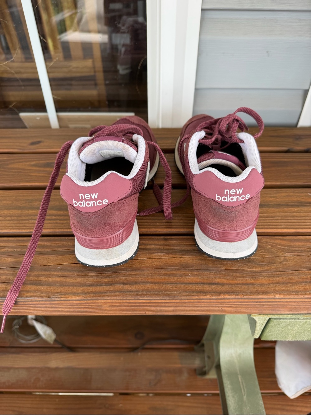 New Balance Women’s Maroon Lace-Up Athletic Sneakers - Picture 2 of 4
